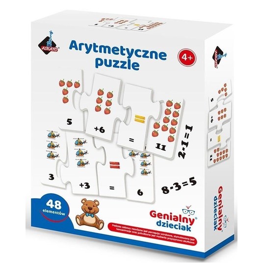 ARYTMETYCZNE PUZZLE 4+ - ASKATO -zdjęcie numer 1