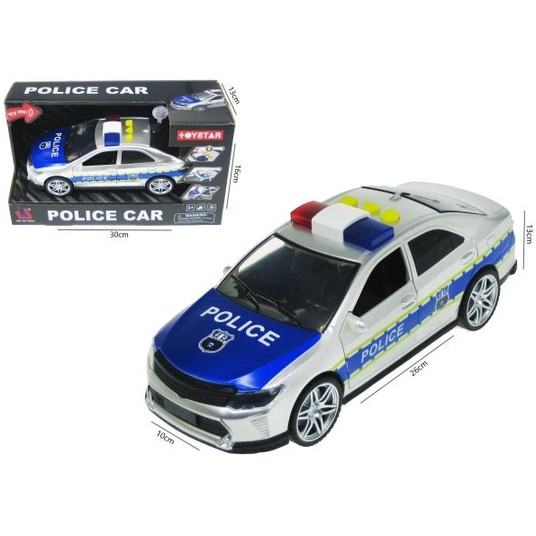 AUTO POLICJA ŚWIATŁO I DŹWIĘK 26 CM -zdjęcie numer 1
