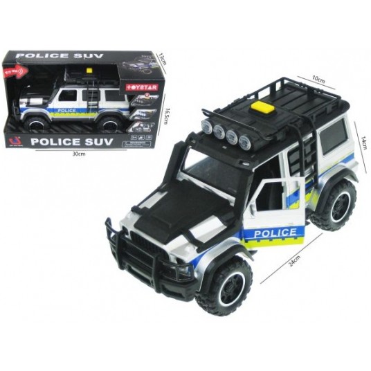 AUTO POLICYJNE TERENOWE ŚWIATŁO I DŹWIĘK 24 CM -zdjęcie numer 1