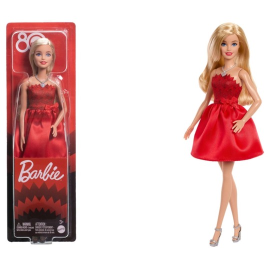 BARBIE LALKA FASHIONISTA RUBY 80-LECIE JGD25 -zdjęcie numer 1