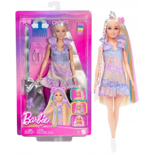 BARBIE LALKA ZABAWA WŁOSAMI BLONDYNKA JCT72 -zdjęcie numer 1