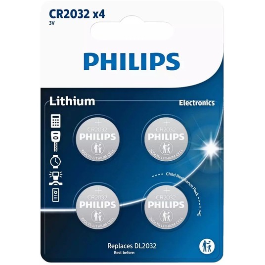BATERIA CR2032/4BP PHILIPS -zdjęcie numer 1