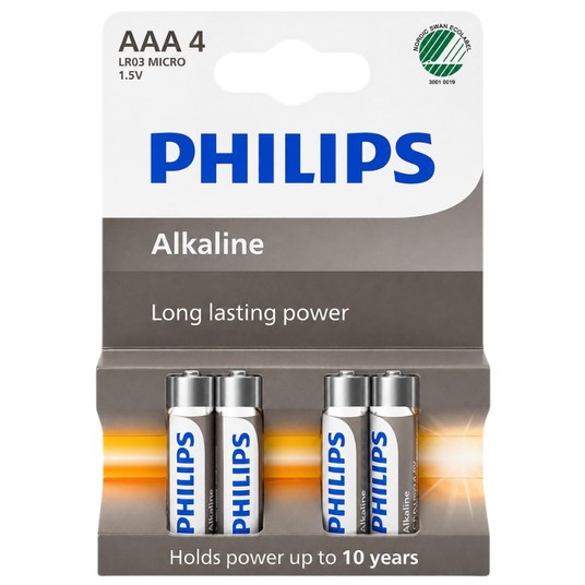 BATERIA LR03/4BP ALKALINE PHILIPS -zdjęcie numer 1