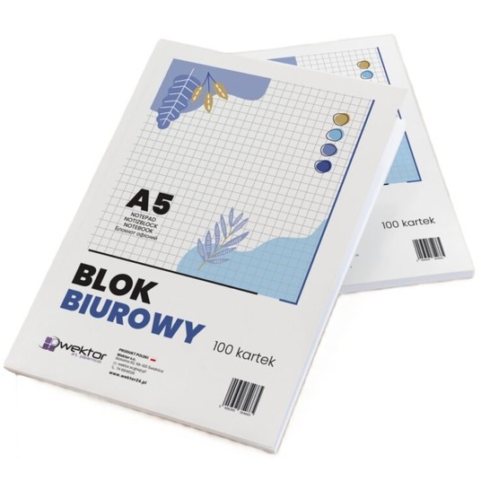 BLOK BIUROWY A5 100K KRATA WEKTOR -zdjęcie numer 1