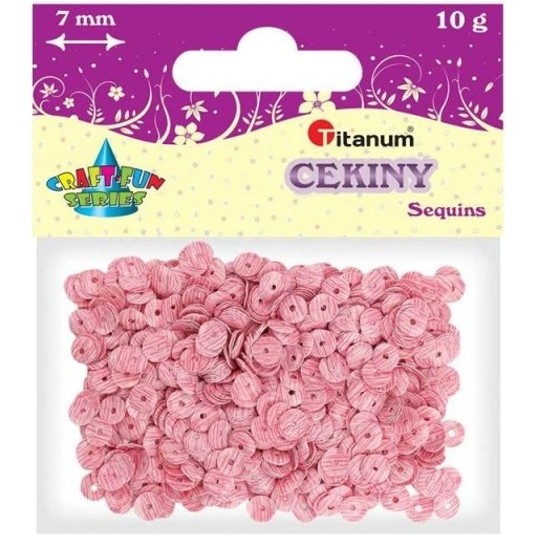 CEKINY CZERWONE W PASKI 7MM 10G -zdjęcie numer 1