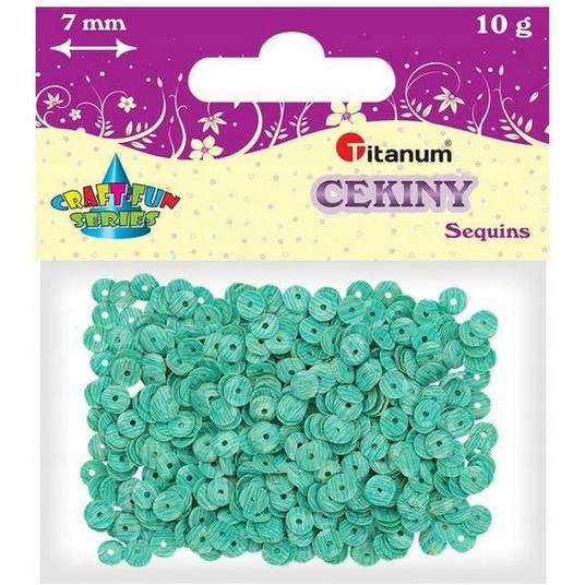 CEKINY TURKUSOWE W PASKI 7MM 10G -zdjęcie numer 1