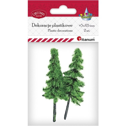 CHOINKI DRZEWKA 6,5CM 2 SZT. -zdjęcie numer 1