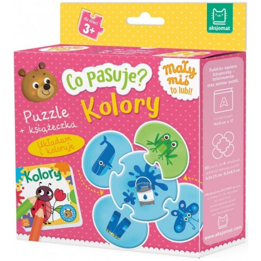CO PASUJE? KOLORY. PUZZLE+ KSIĄŻECZKA -zdjęcie numer 1