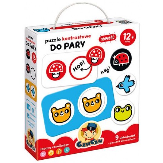 CZUCZU PUZZLE KONTRASTOWE DO PARY 12M+ -zdjęcie numer 1