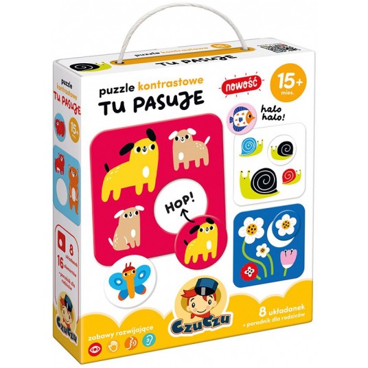 CZUCZU PUZZLE KONTRASTOWE TU PASUJE 15M+ -zdjęcie numer 1