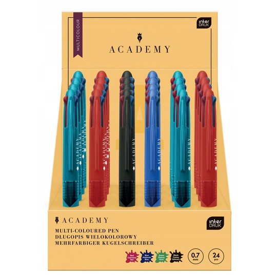 DŁUGOPIS AUTOM. 4-KOLORY ACADEMY INTERDRUK -zdjęcie numer 1