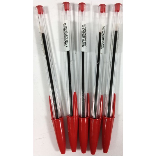DŁUGOPIS ORYGINAL CRISTAL CZERWONY BIC -zdjęcie numer 1