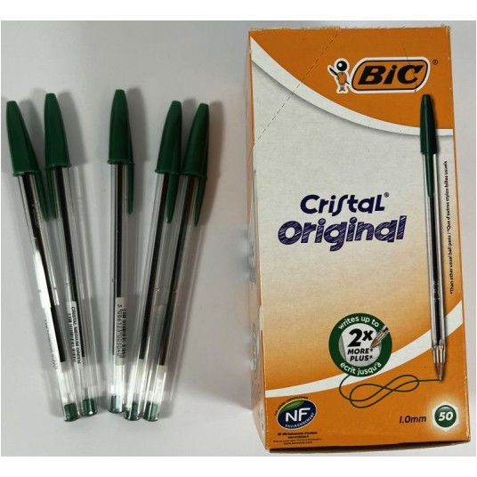 DŁUGOPIS ORYGINAL CRISTAL ZIELONY BIC -zdjęcie numer 1