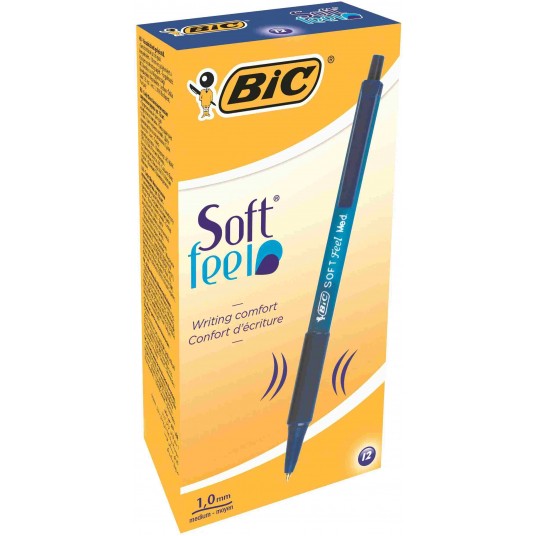 DŁUGOPIS SOFT FEEL CLIC GRIP NIEBIESKI BIC -zdjęcie numer 1