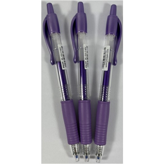 DŁUGOPIS ŻELOWY PILOT G2 METALLIC FIOLETOWY -zdjęcie numer 1