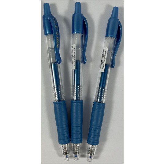 DŁUGOPIS ŻELOWY PILOT G2 METALLIC NIEBIESKI -zdjęcie numer 1