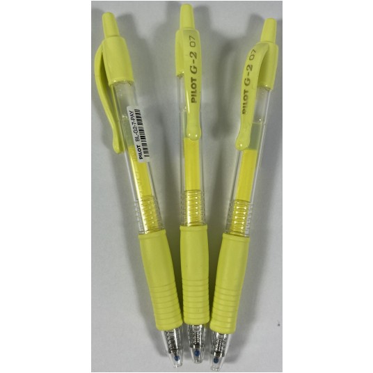DŁUGOPIS ŻELOWY PILOT G2 PASTEL ŻÓŁTY -zdjęcie numer 1