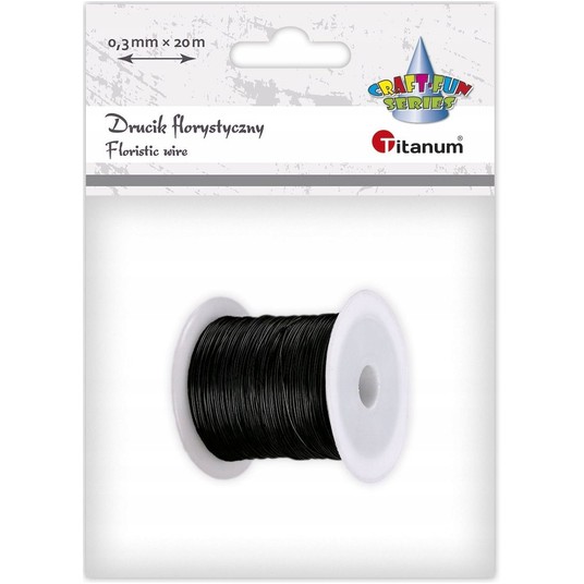 DRUCIK FLORYSTYCZNY 0,3MM X 20M CZARNY -zdjęcie numer 1