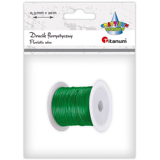 DRUCIK FLORYSTYCZNY 0,3MM X 20M ZIELONY -zdjęcie numer 1