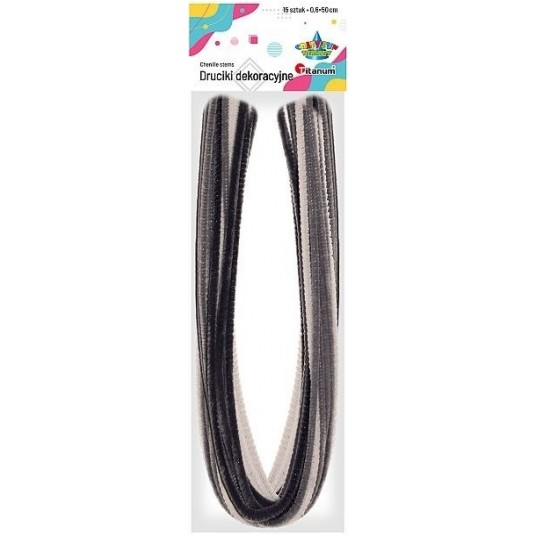 DRUCIKI KREATYWNE 50CM CZARNE, SZARE -zdjęcie numer 1