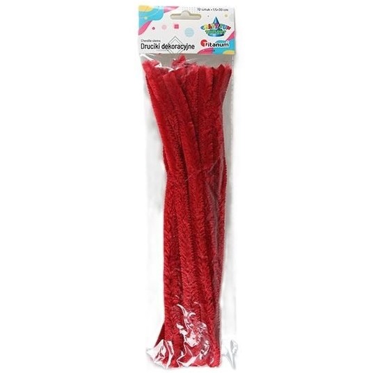 DRUCIKI KREATYWNE PUSZYSTE 30CM CZERWONE -zdjęcie numer 1