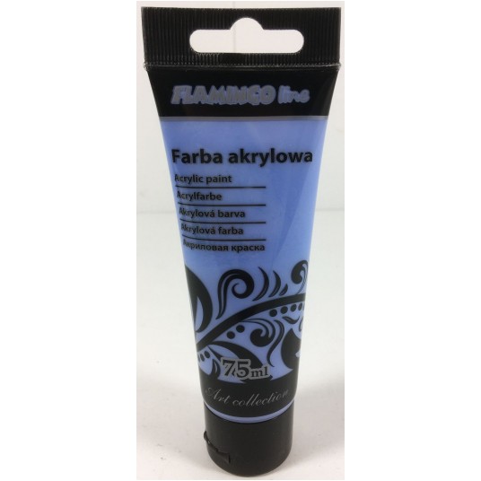 FARBA AKRYLOWA 75ML 071 PASTELOWA CYJAN FLAMINGO -zdjęcie numer 1