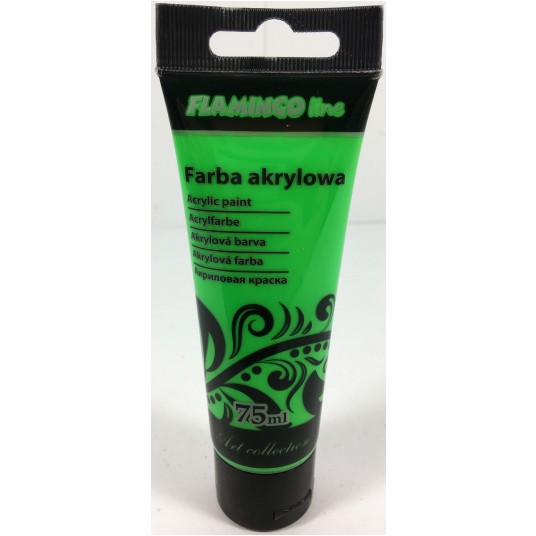FARBA AKRYLOWA 75ML 109 FLUO ZIELONA -zdjęcie numer 1