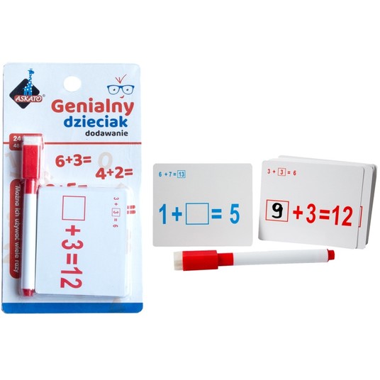 FISZKI MATEMATYCZNE DODAWANIE - ASKATO -zdjęcie numer 1