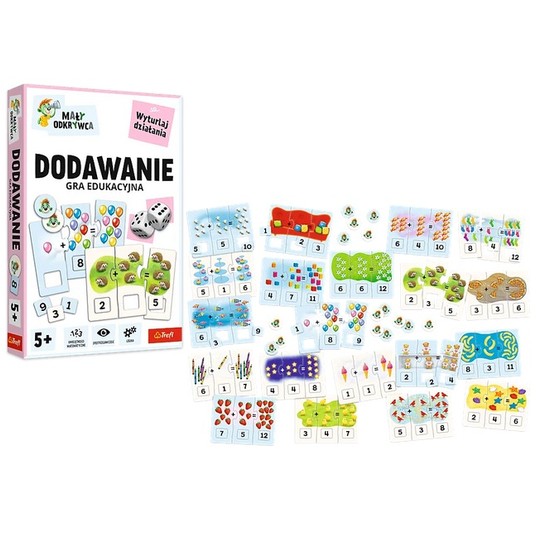 GRA DODAWANIE MAŁY ODKRYWCA TREFL -zdjęcie numer 1