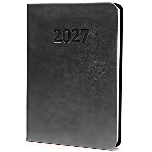 KALENDARZ 2027 A6 PRESTIGE CZARNY -zdjęcie numer 1