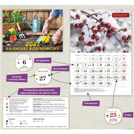 KALENDARZ 2027 BIODYNAMICZNY -zdjęcie numer 1