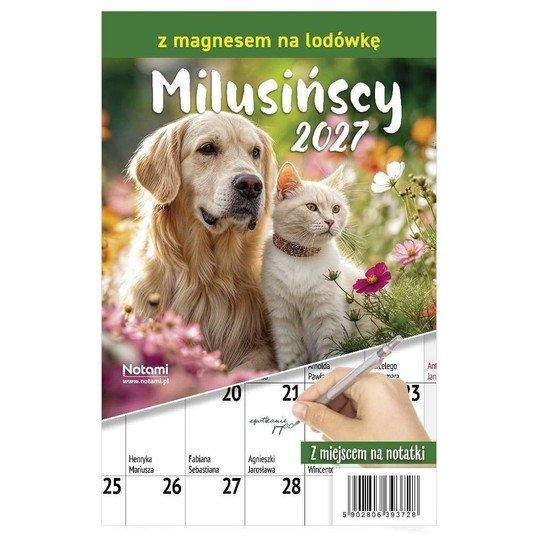 KALENDARZ 2027 Z MAGNESEM MILUSIŃSCY -zdjęcie numer 1