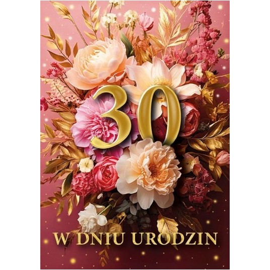 KARNET FL-23 W DNIU 30 URODZIN 3D ARMIN STYLE -zdjęcie numer 1