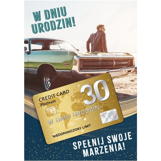 KARNET GIFT M-170 W DNIU 30 URODZIN ARMIN STYLE -zdjęcie numer 1