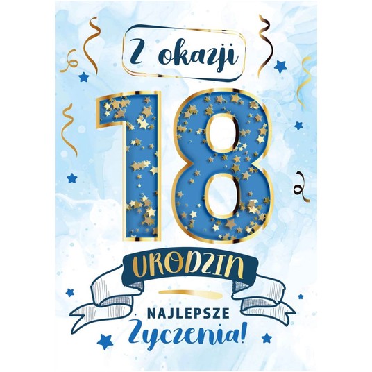 KARNET KF10 W DNIU 18 URODZIN KONFETTI ARMIN STYLE -zdjęcie numer 1