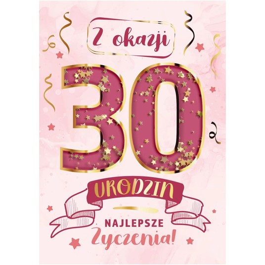 KARNET KF11 W DNIU 30 URODZIN KONFETTI ARMIN STYLE -zdjęcie numer 1
