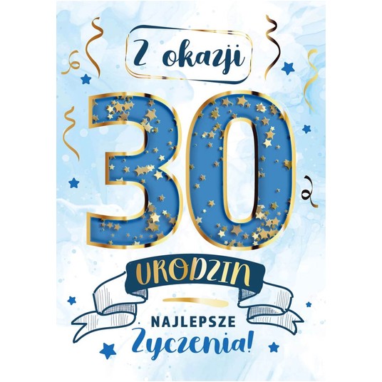 KARNET KF12 W DNIU 30 URODZIN KONFETTI ARMIN STYLE -zdjęcie numer 1