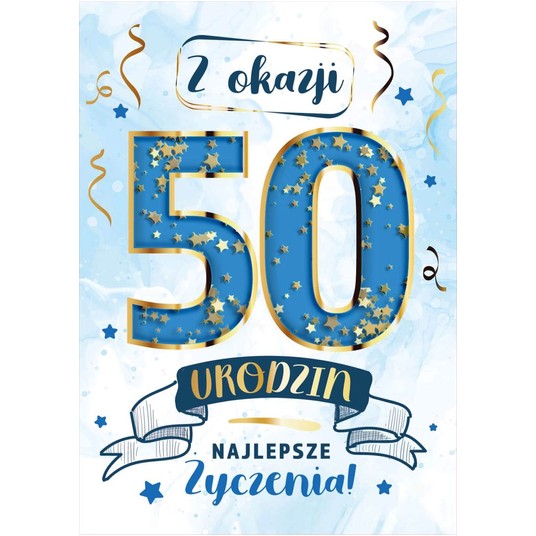 KARNET KF16 W DNIU 50 URODZIN KONFETTI ARMIN STYLE -zdjęcie numer 1