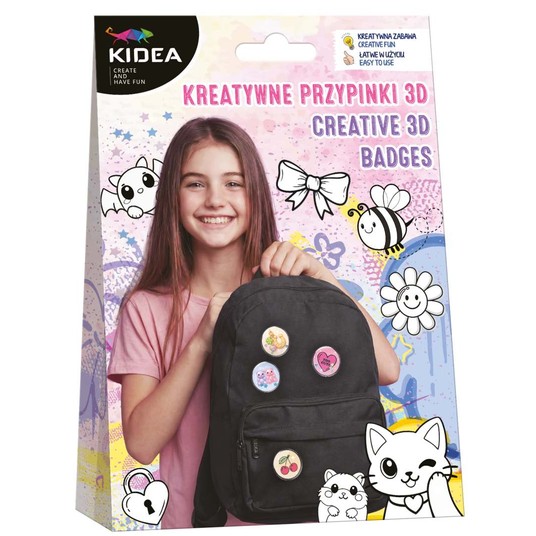 KIDEA KREATYWNE PRZYPINKI 3D -zdjęcie numer 1