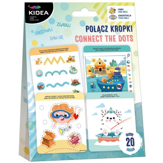 KIDEA ZESTAW EDUKACYJNY ŁĄCZ KROPKI -zdjęcie numer 1