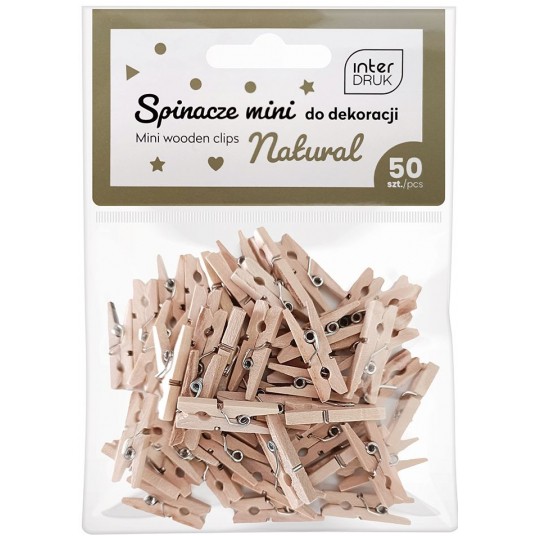 KLAMERKI NATURALNE 50 SZT -zdjęcie numer 1