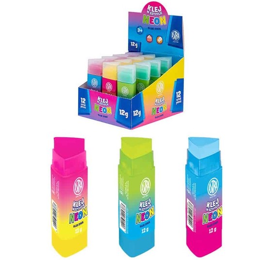 KLEJ W SZTYFCIE 12G TRÓJKĄTNY NEON ASTRA -zdjęcie numer 1