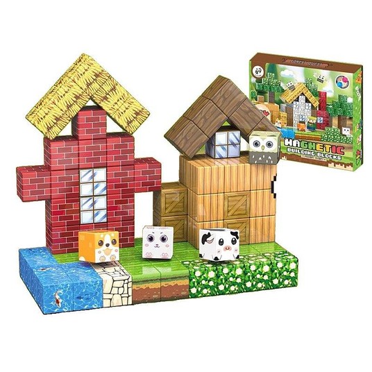 KLOCKI MAGNETYCZNE DOMEK W LESIE 86 SZT. -zdjęcie numer 1