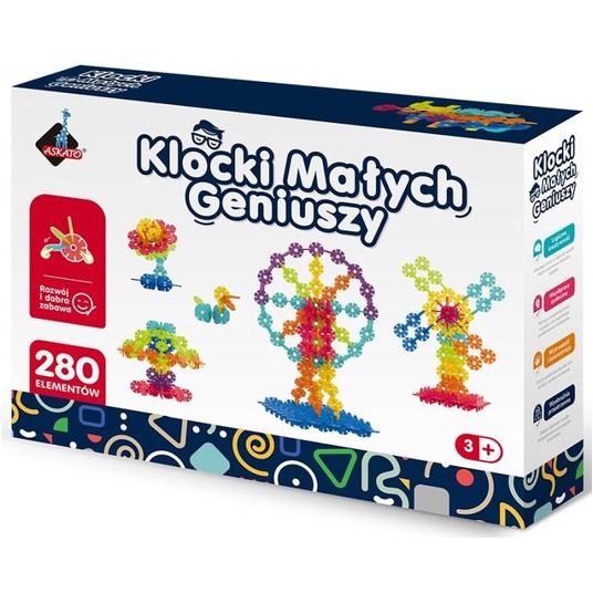 KLOCKI MAŁYCH GENIUSZY ŚNIEŻYNKI 280 EL. - ASKATO -zdjęcie numer 1