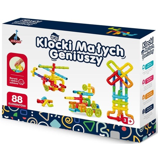 KLOCKI MAŁYCH GENIUSZY ZŁĄCZKI 88 EL - ASKATO -zdjęcie numer 1