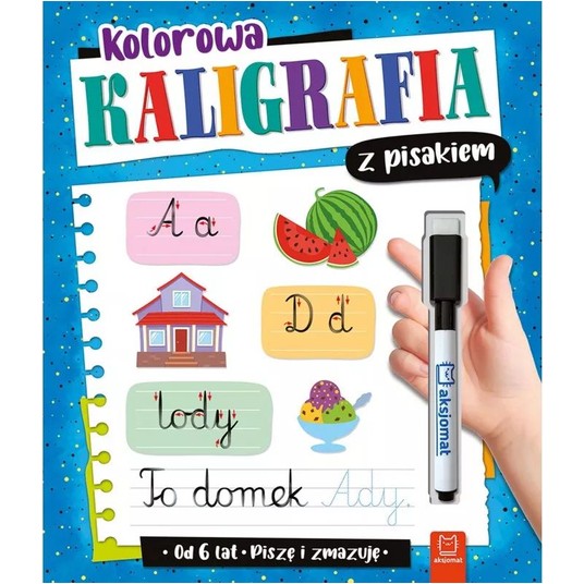 KOLOROWA KALIGRAFIA Z PISAKIEM 6 LAT -zdjęcie numer 1