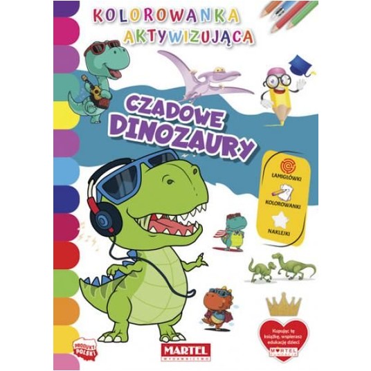 KOLOROWANKA AKTYWIZUJĄCA CZADOWE DINOZAURY -zdjęcie numer 1