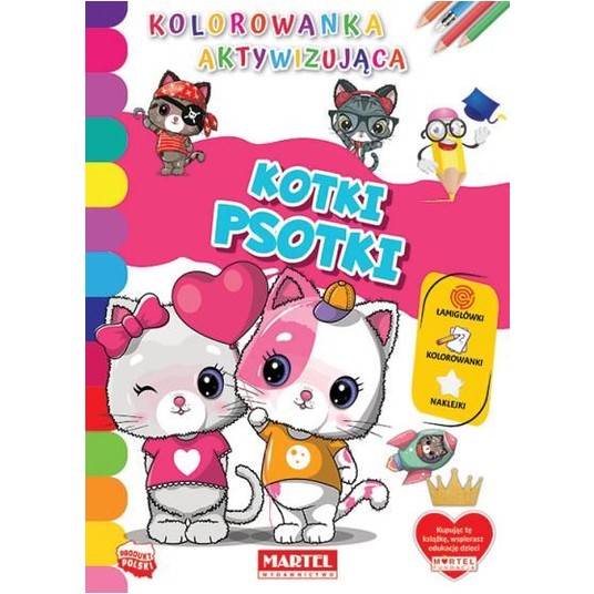 KOLOROWANKA AKTYWIZUJĄCA KOTKI PSOTKI -zdjęcie numer 1
