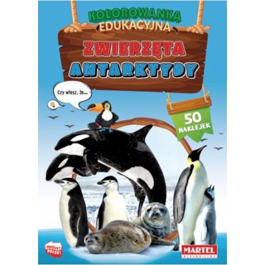 KOLOROWANKA EDUKACYJNA ZWIERZĘTA ANTARKTYDY -zdjęcie numer 1