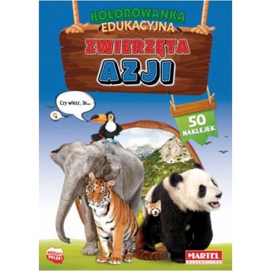 KOLOROWANKA EDUKACYJNA ZWIERZĘTA AZJI -zdjęcie numer 1